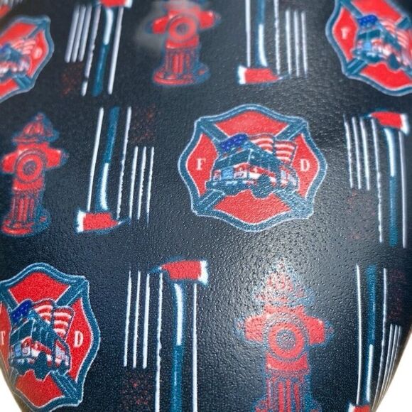 Monkey Feet Black Leather Firefighter Printed Strappy Ballet Flats Size 41 NEW - Picture 4 of 8